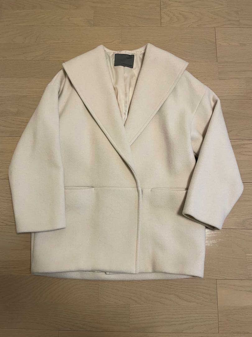 uncrave プルーフメルトン ビッグカラー コート オフ　サイズ1