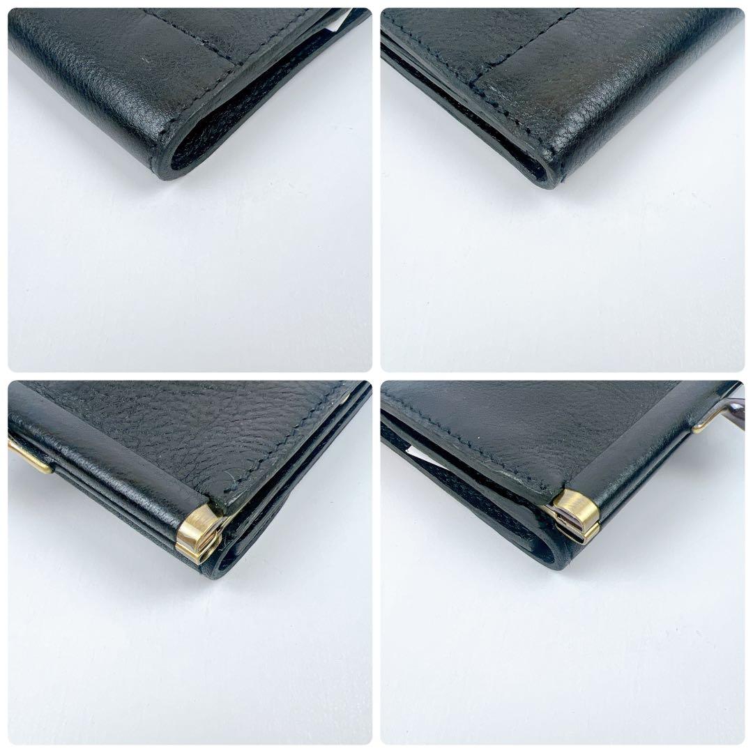 【未使用保管品】 ILBISONTE イルビゾンテ 折り財布 がま口 ブラック