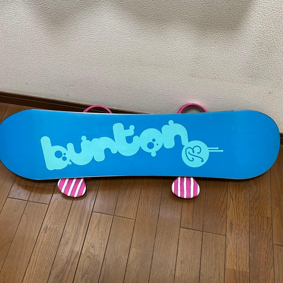 《BURTON》キッズ用　100cm スノーボード板　バインディング付