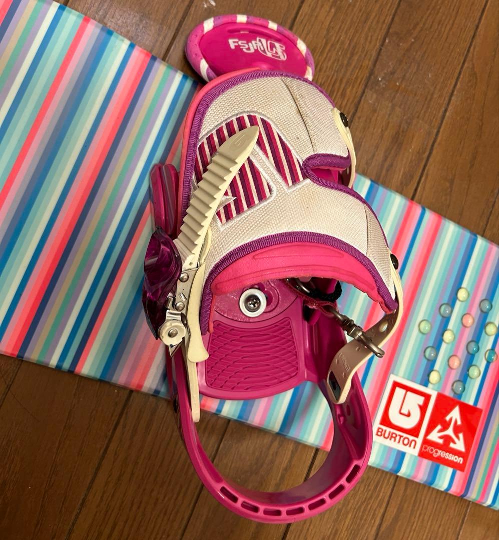 《BURTON》キッズ用　100cm スノーボード板　バインディング付