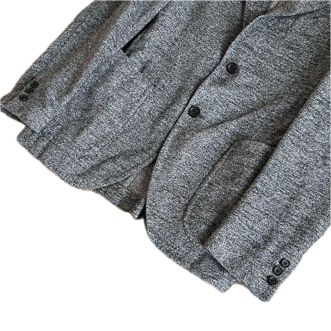TITO ALLEGRETTO 灰色 ジャケット メランジ ウールコットン M