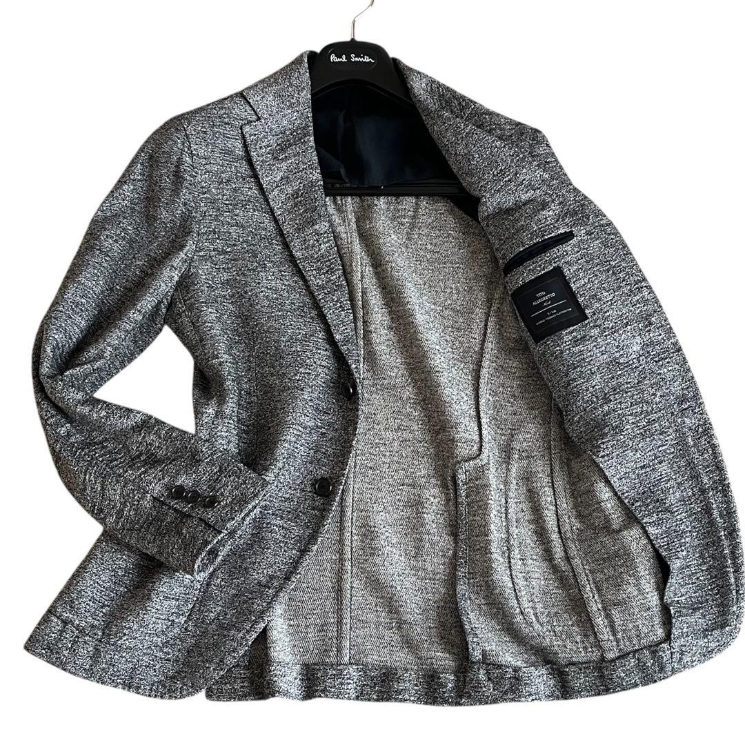 TITO ALLEGRETTO 灰色 ジャケット メランジ ウールコットン M