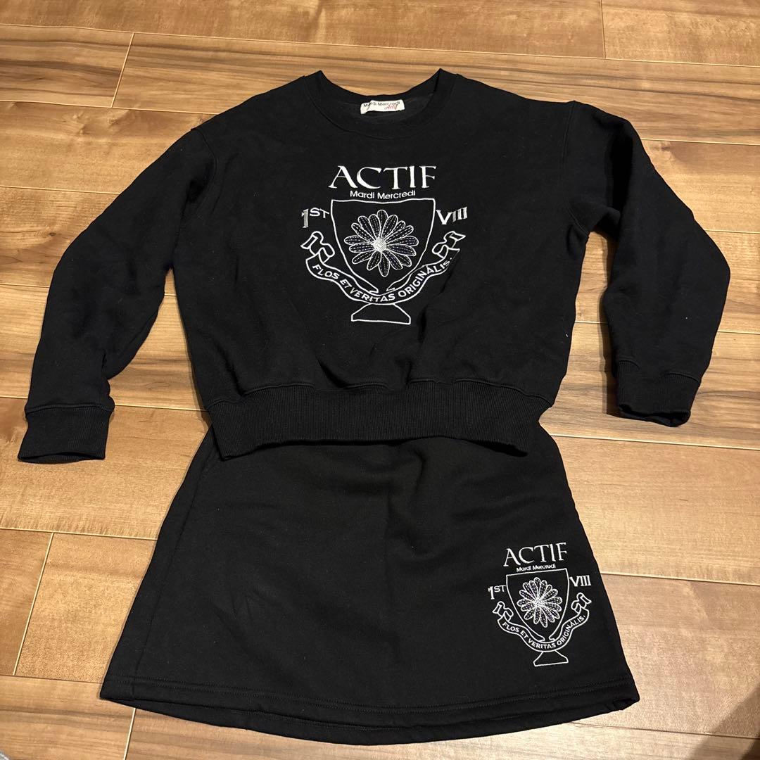 Mardi Mercredi Actif トレーナー　スカート　スウェット　上下