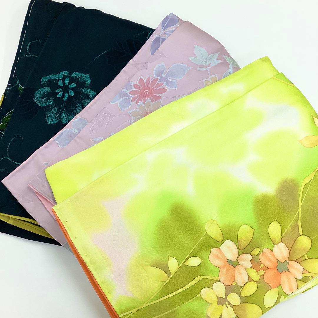 着物まとめ売り、袷、小紋、リメイク素材、正絹P195