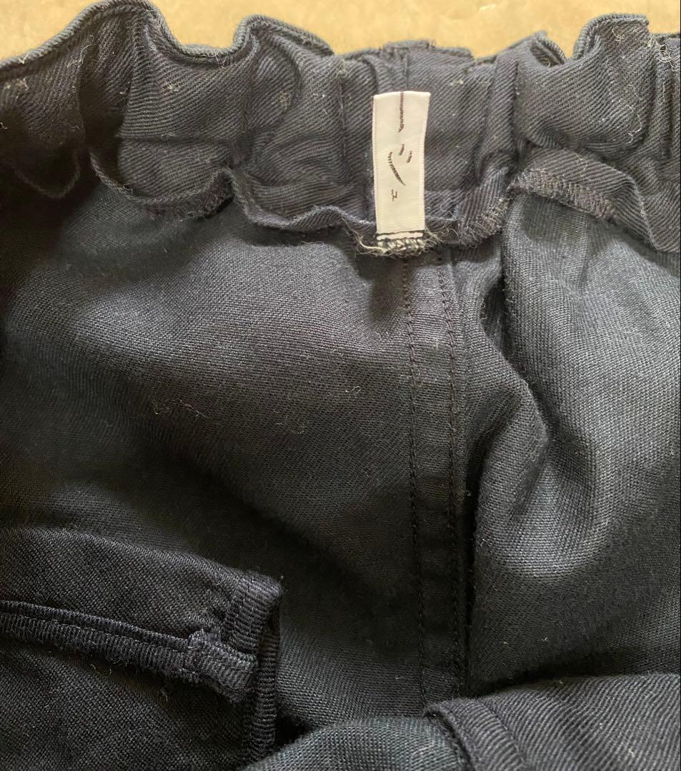 ゴーシュ カツラギ テーパード スリムイージー パンツ ネイビー