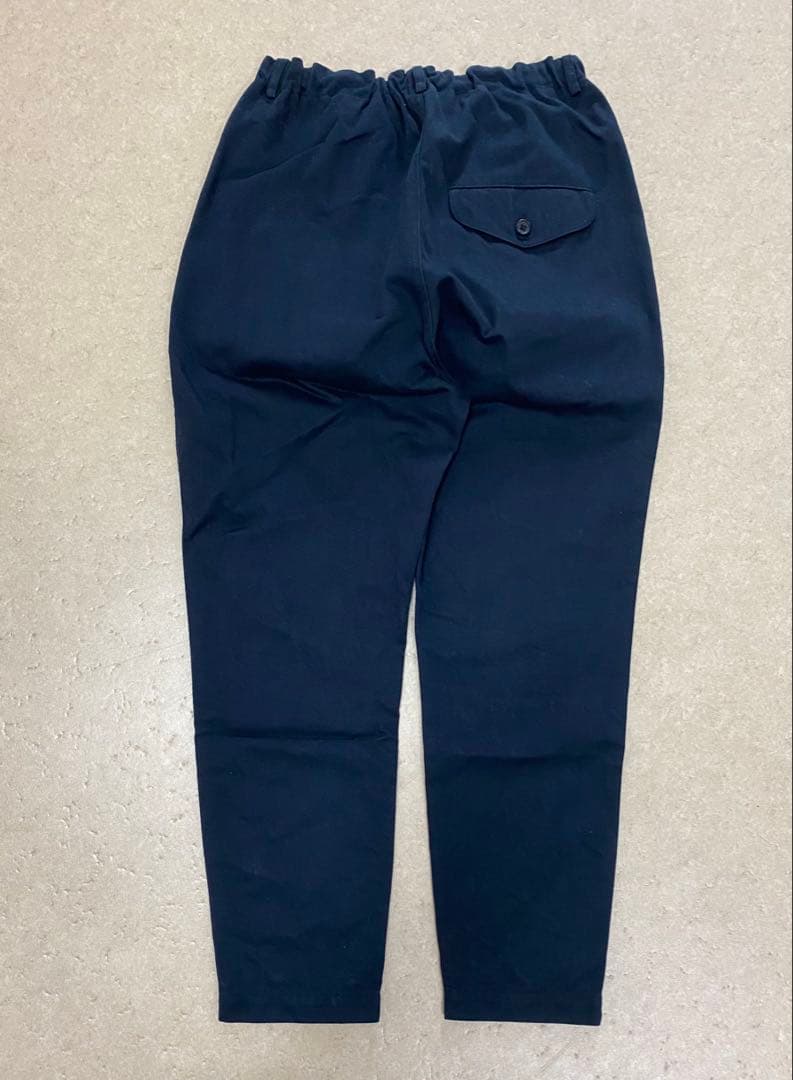 ゴーシュ カツラギ テーパード スリムイージー パンツ ネイビー