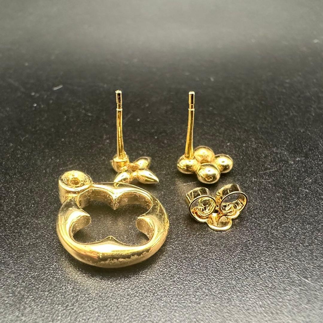 美品✨　ルイヴィトン　ピアス　フープ　M00770　ロゴ　1678