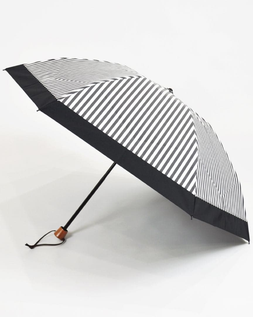 サンバリア100 3段折 白黒ストライプ