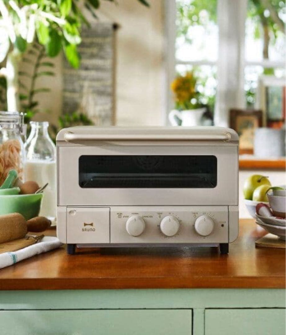新品未使用　BRUNO スチーム＆ベイクトースター 　グレージュ
