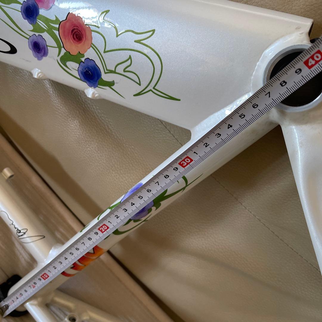 CSK ロードバイクフレーム 花柄デザイン