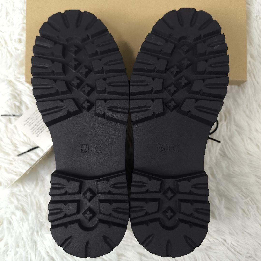 タグ付未使用✨ ユニクロシー レースアップシューズ チロリアンシューズ 黒 26