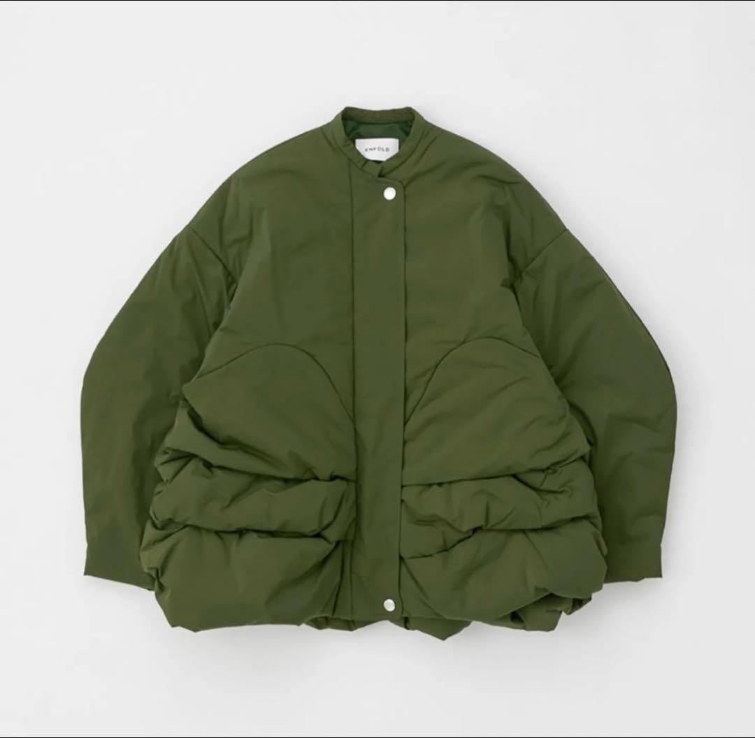 エンフォルド　SOLID BLOUSON カーキ　38