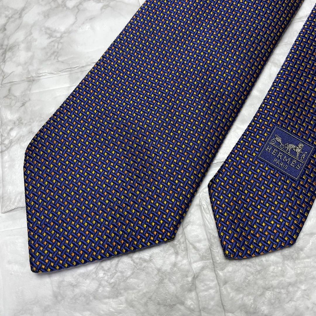 エルメス　HERMES ネクタイ　ソリッドタイ　無地　スーツ　セットアップ