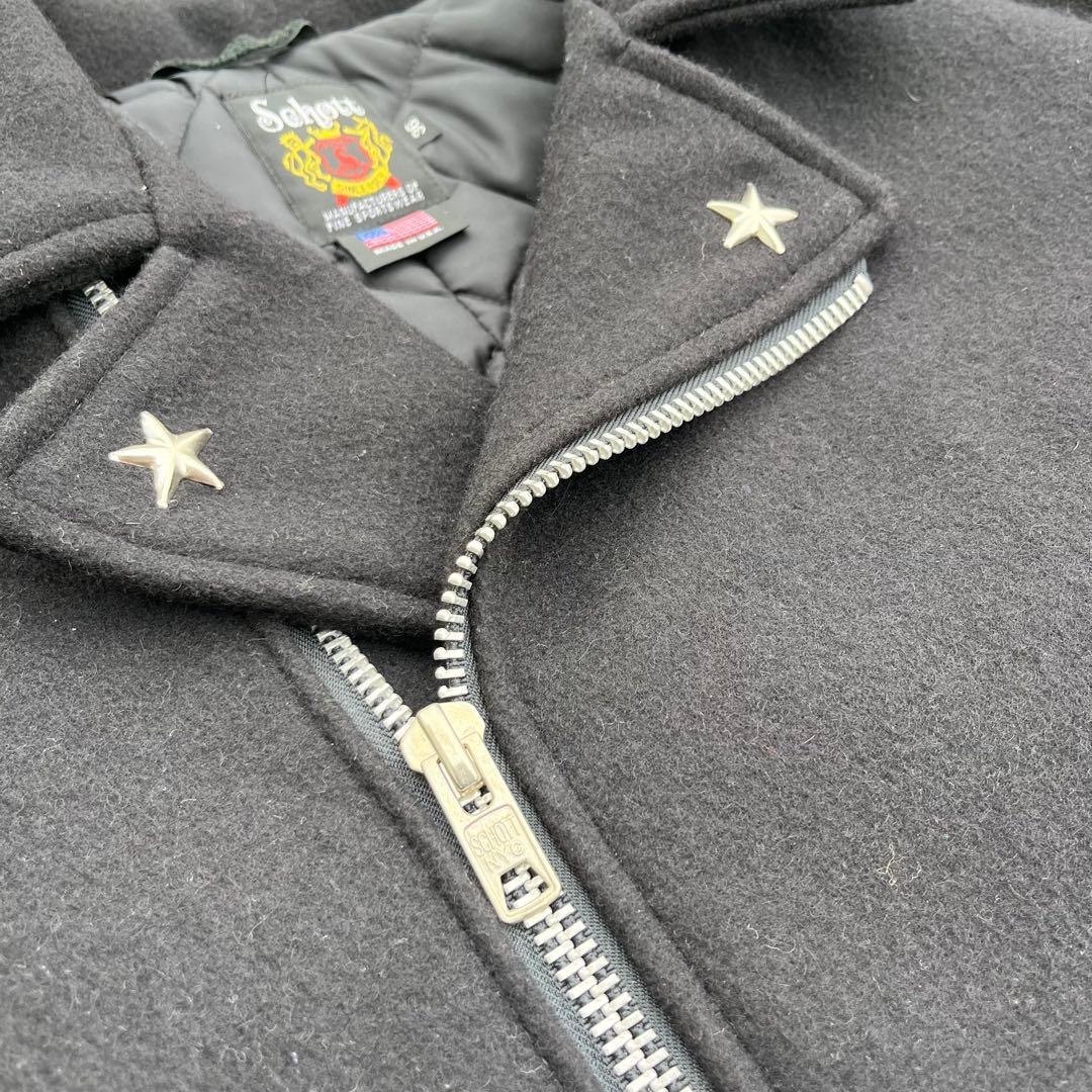 Schott ショット ワンスター ウール ライダース Pコート USA製36