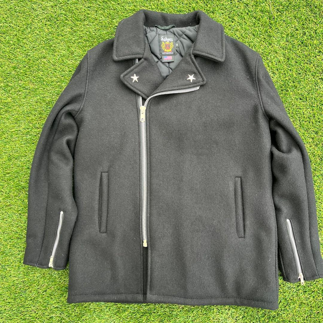 Schott ショット ワンスター ウール ライダース Pコート USA製36