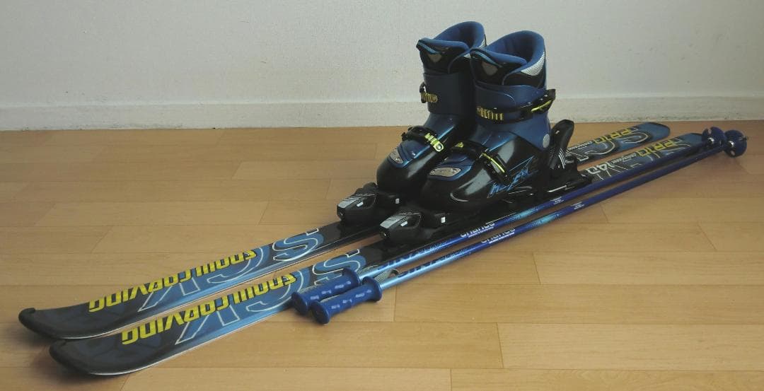 ■■送料無料■CARVING■子供用スキーセット■140/24■WAX■