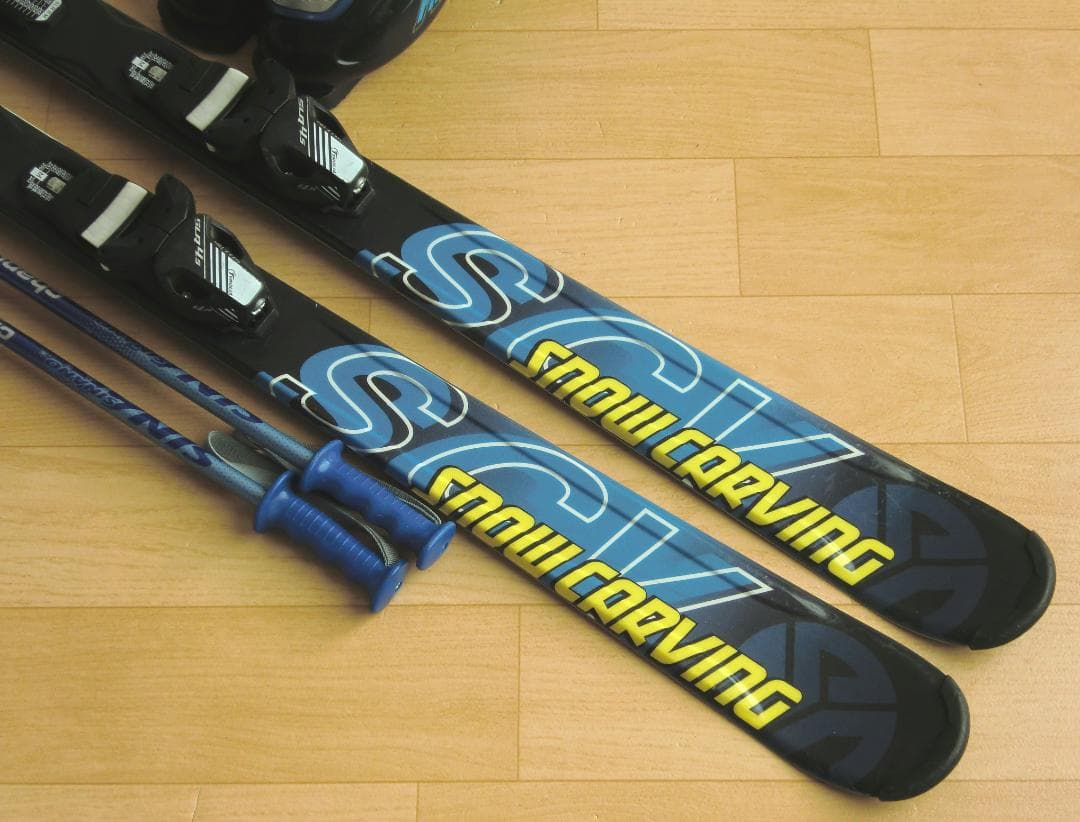 ■■送料無料■CARVING■子供用スキーセット■140/24■WAX■