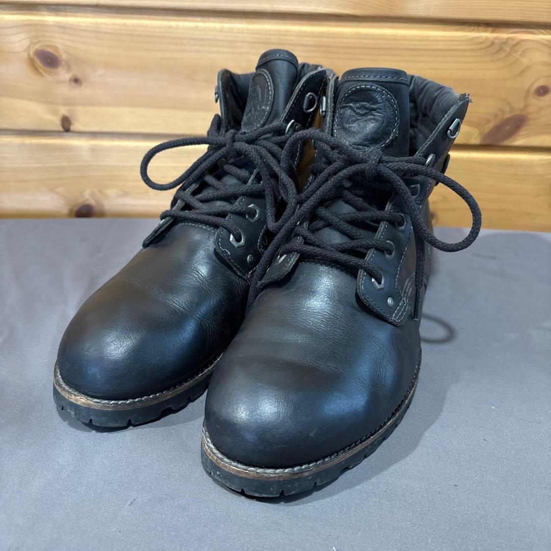 【あいうえお様】DIESEL ディーゼル レザーブーツ ブラック US10