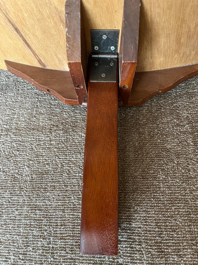 o*n様 木製ちゃぶ台 折りたたみ 円卓 丸テーブル 座卓 昭和レトロ 古民家家