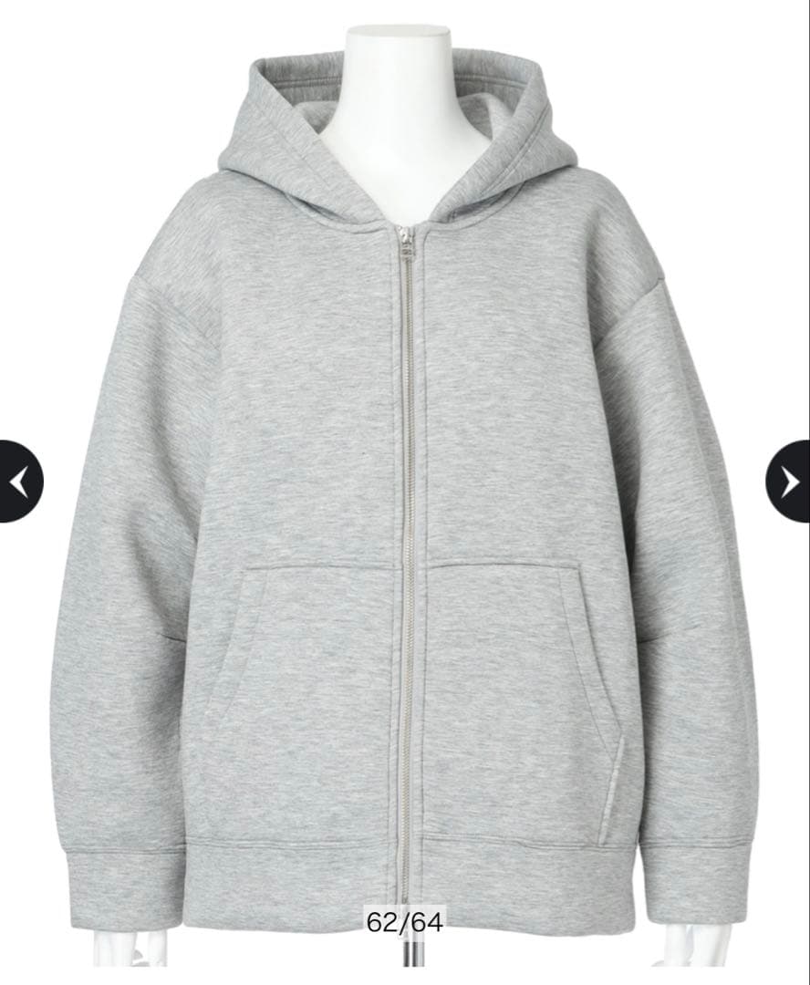 【新品タグ付き】アルページュストーリー　ダンボールパーカー　グレー　M