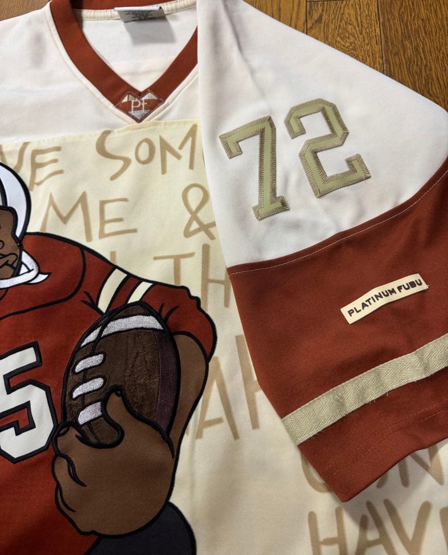 PLATINUM FUBU アメリカンフットボール シャツ