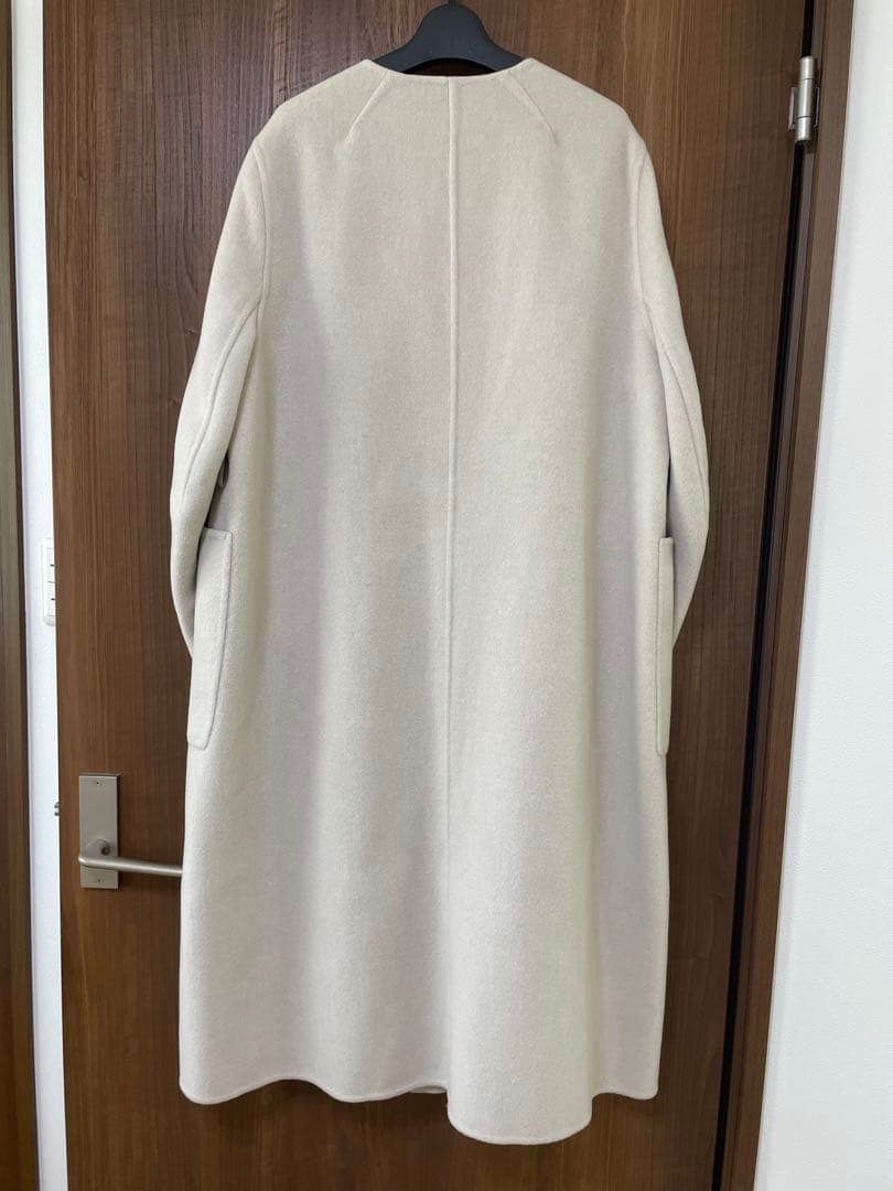 プレミアムウールリバー　ノーカラーコート