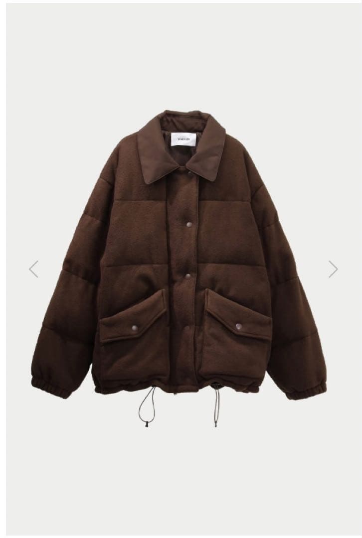 新品タグ付き　machatt フリースパデットコート　ブラウン