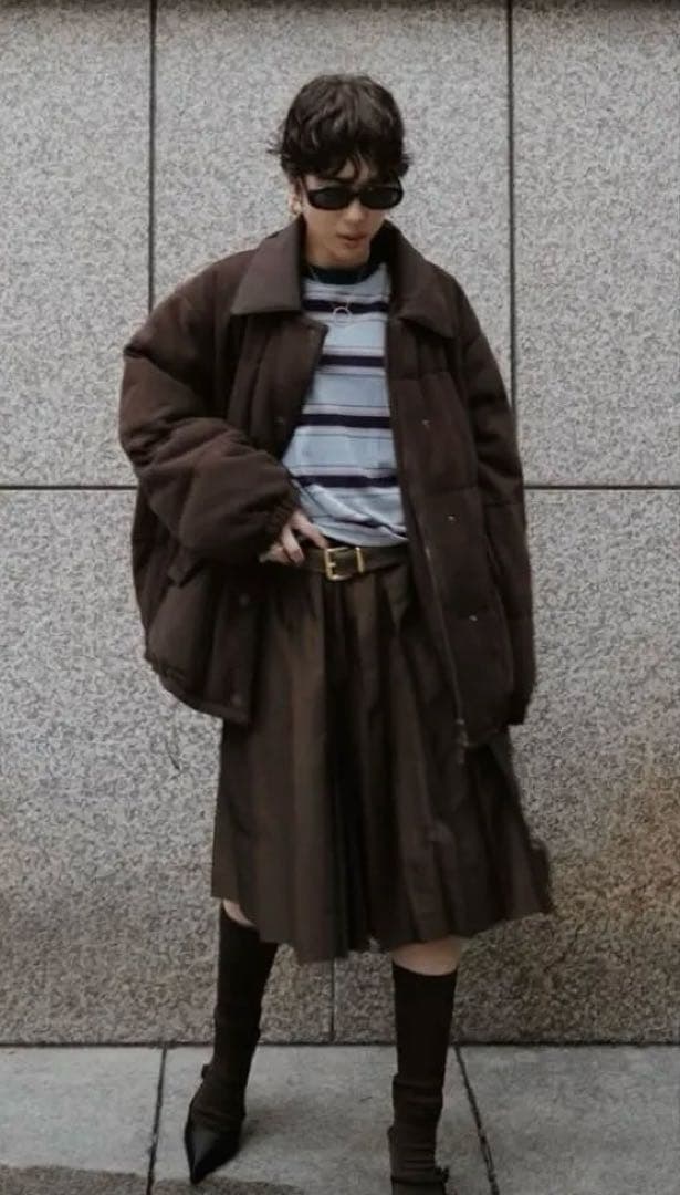 新品タグ付き　machatt フリースパデットコート　ブラウン