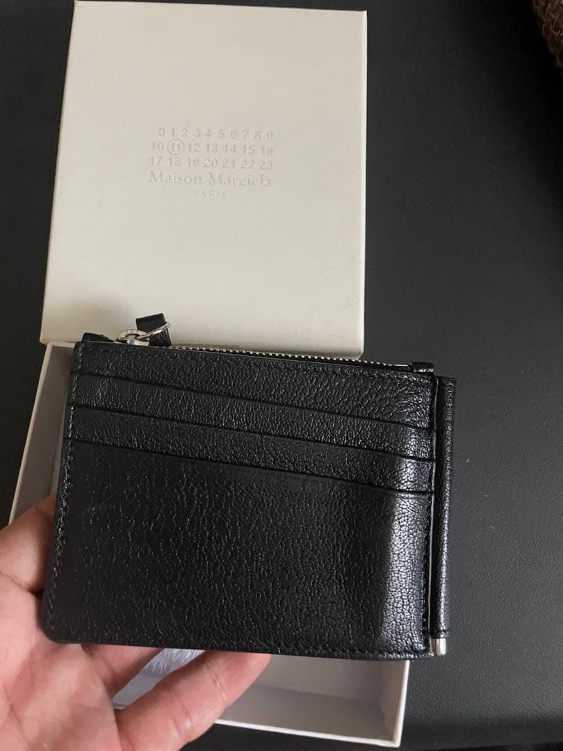 [美品 ✨]値下げ中Maison Margielaブラック マネークリップ 財布