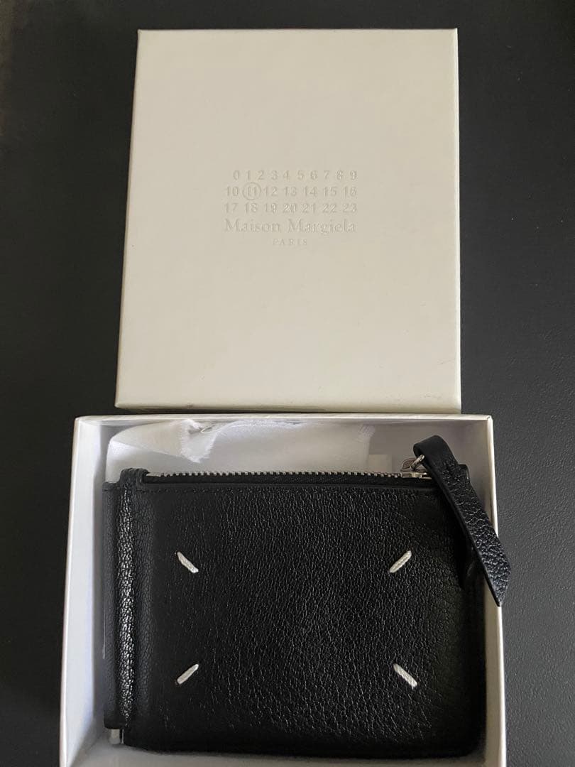 [美品 ✨]値下げ中Maison Margielaブラック マネークリップ 財布