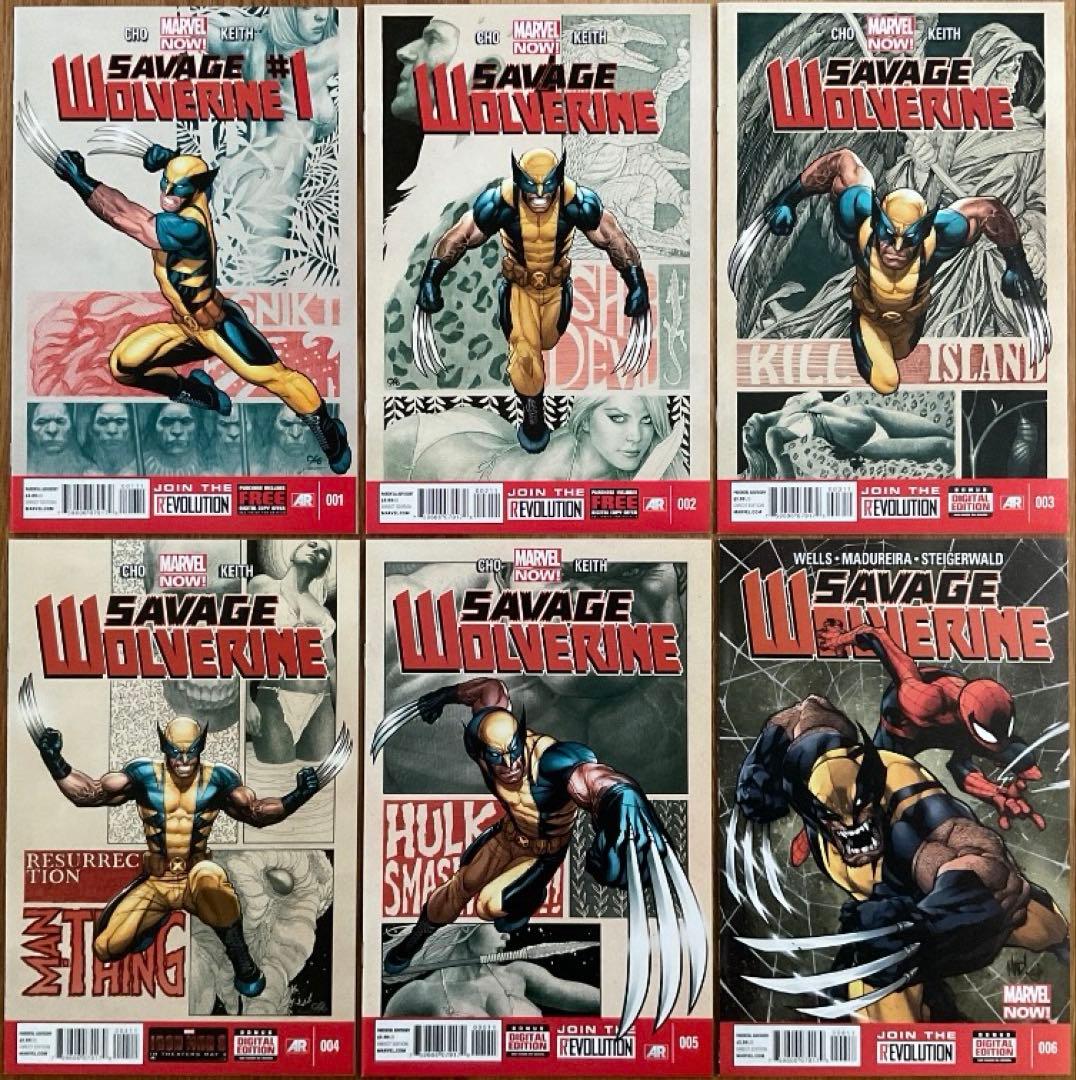 再値下げ❗️Savage Wolverine コンプリートセット アメコミリーフ
