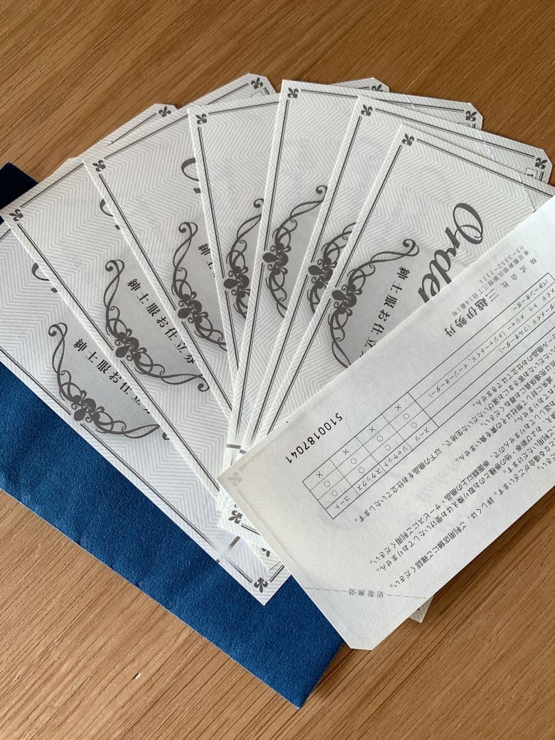 三越伊勢丹　紳士服お仕立券　8万円分 　オーダースーツ