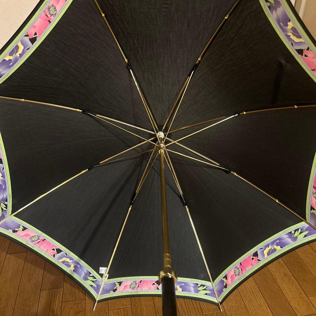REONARD レオナール　花柄　文字ロゴいり　晴雨兼用長傘　かさ