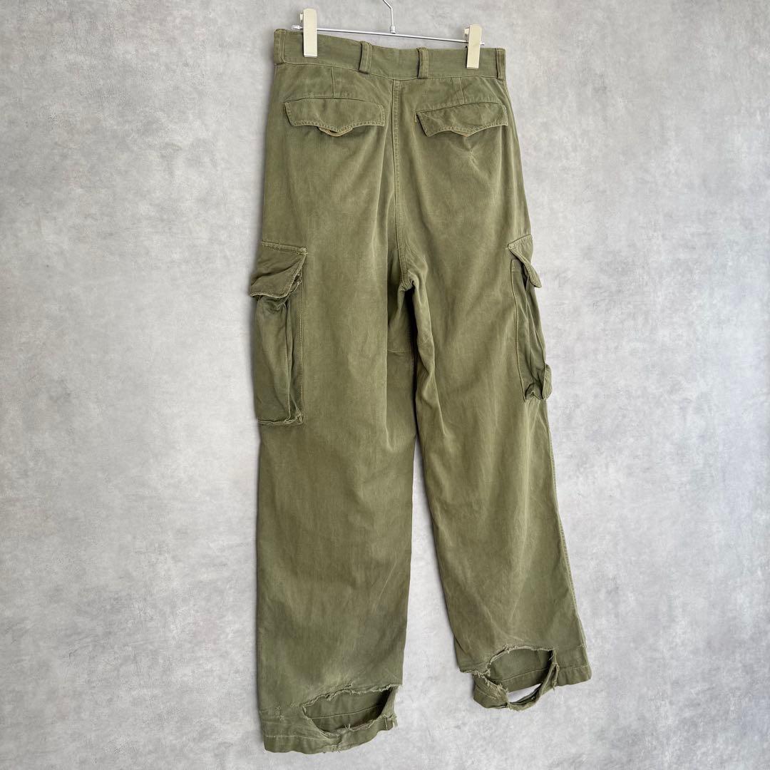 60sフランス軍 M-47 カーゴパンツ 後期 HBT ミリタリーパンツ