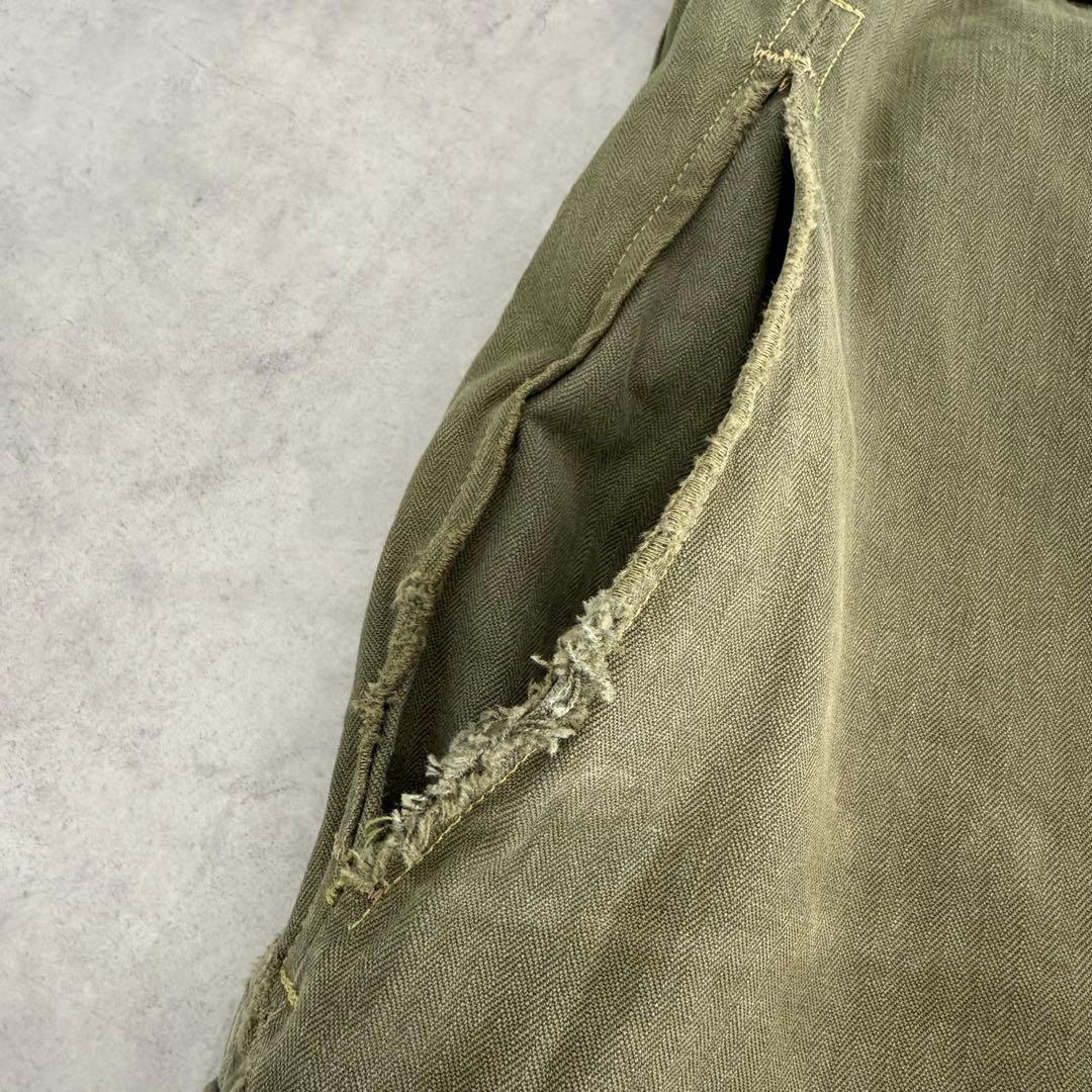 60sフランス軍 M-47 カーゴパンツ 後期 HBT ミリタリーパンツ