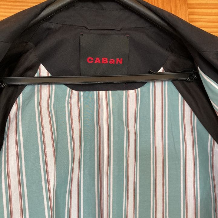 【CABaN】コットンポリエステルシャンブレーオーバーサイズトレンチコート