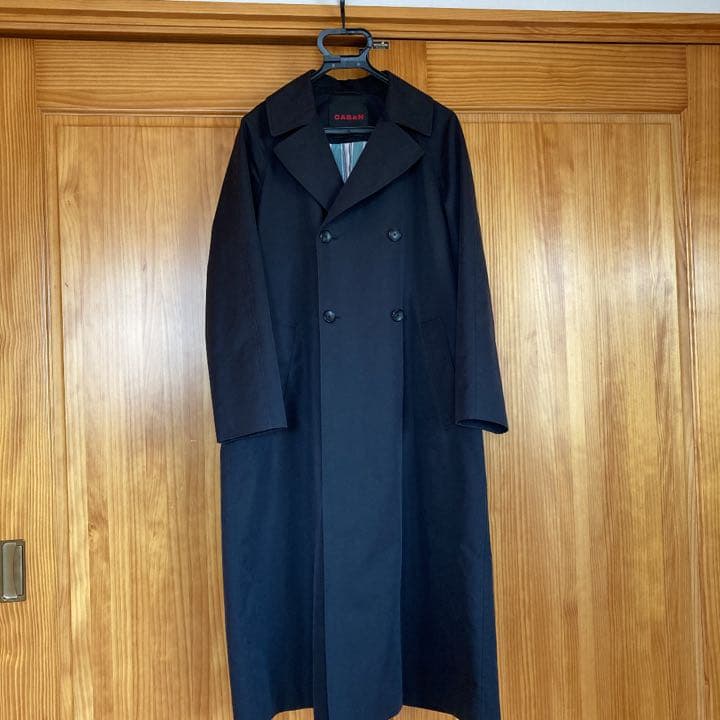 【CABaN】コットンポリエステルシャンブレーオーバーサイズトレンチコート