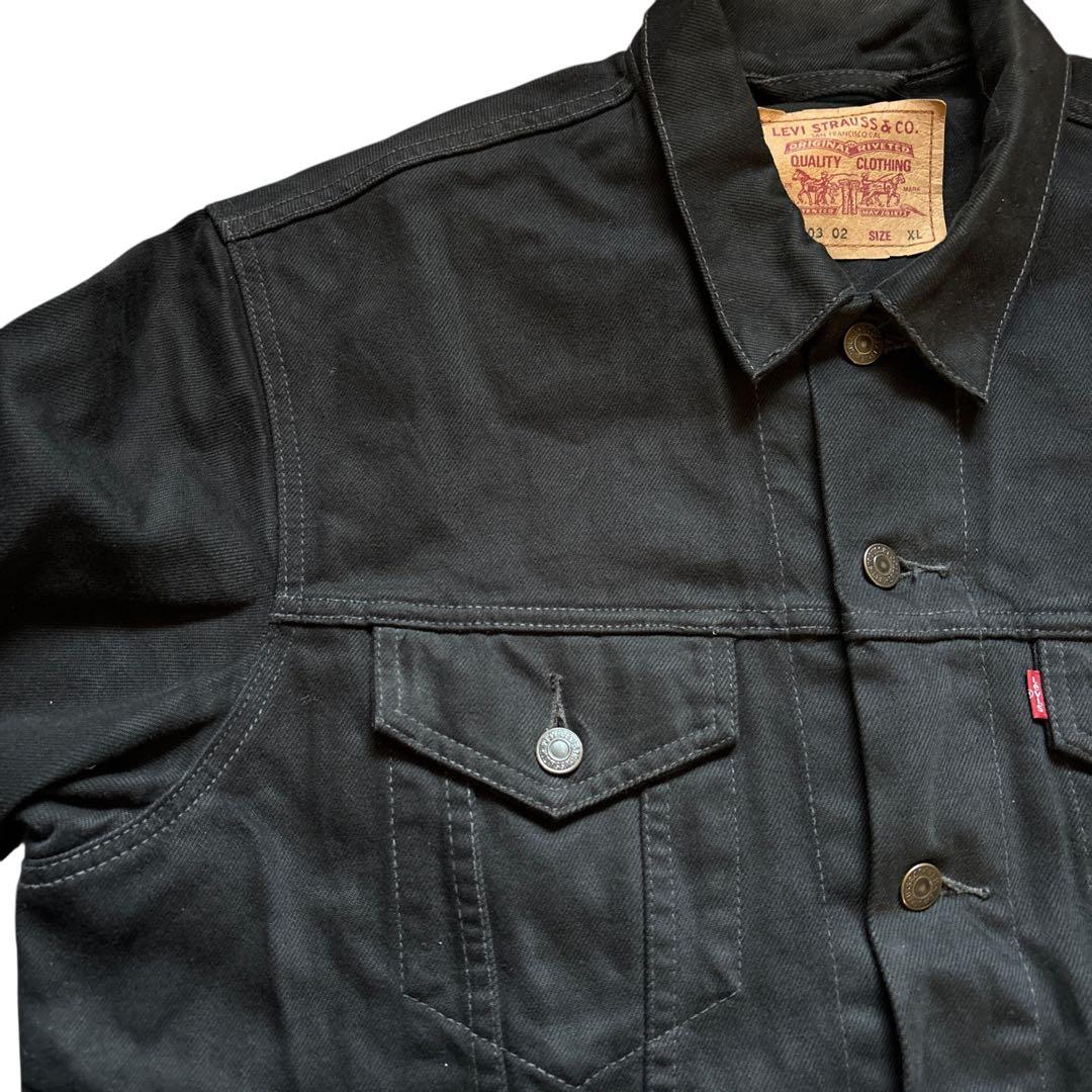 希少 90s リーバイス 70503 02ブラック デニムジャケット XL