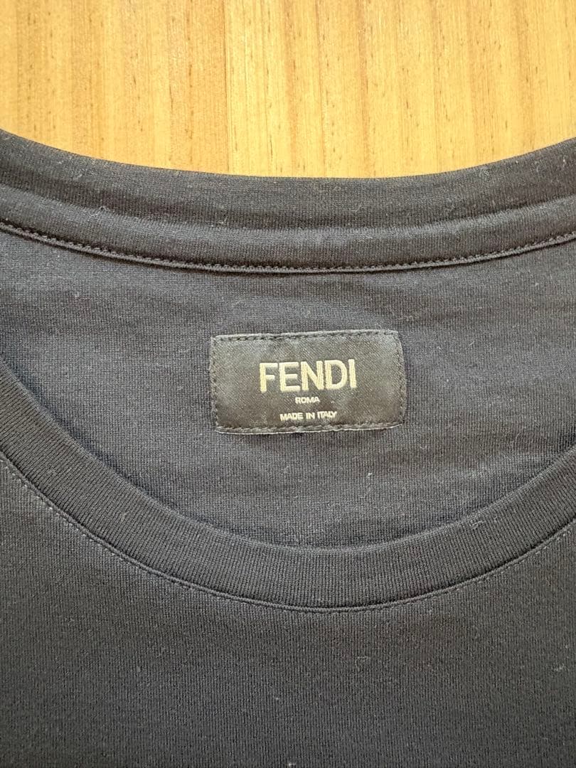 【限定値引】フェンディ センター刺繍ロゴTシャツ ズッカ FF ブラック 黒