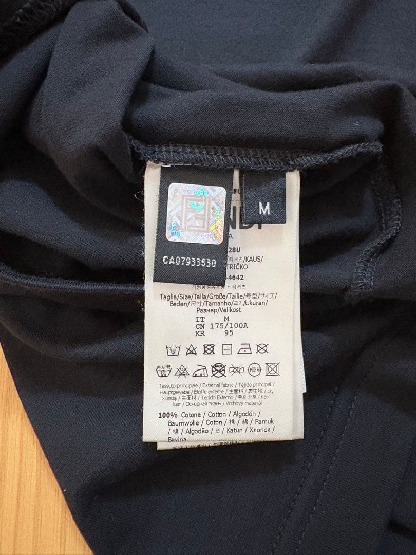 【限定値引】フェンディ センター刺繍ロゴTシャツ ズッカ FF ブラック 黒