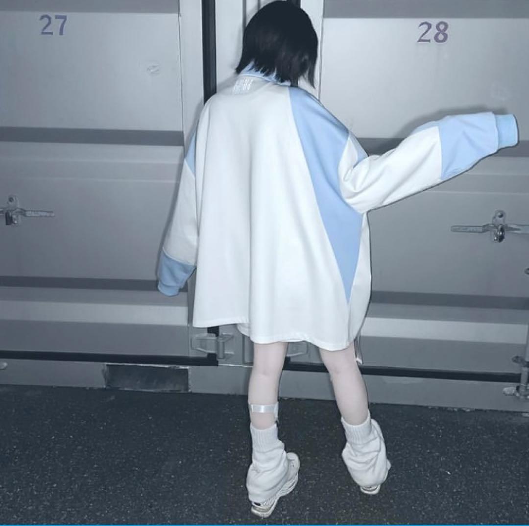 「ililil/イルイルイル」淡色切り替えジャージ