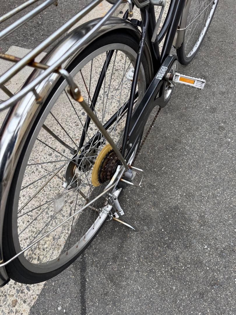 133 自転車 大阪市 美品 【引取り限定】 27インチ 変速付き