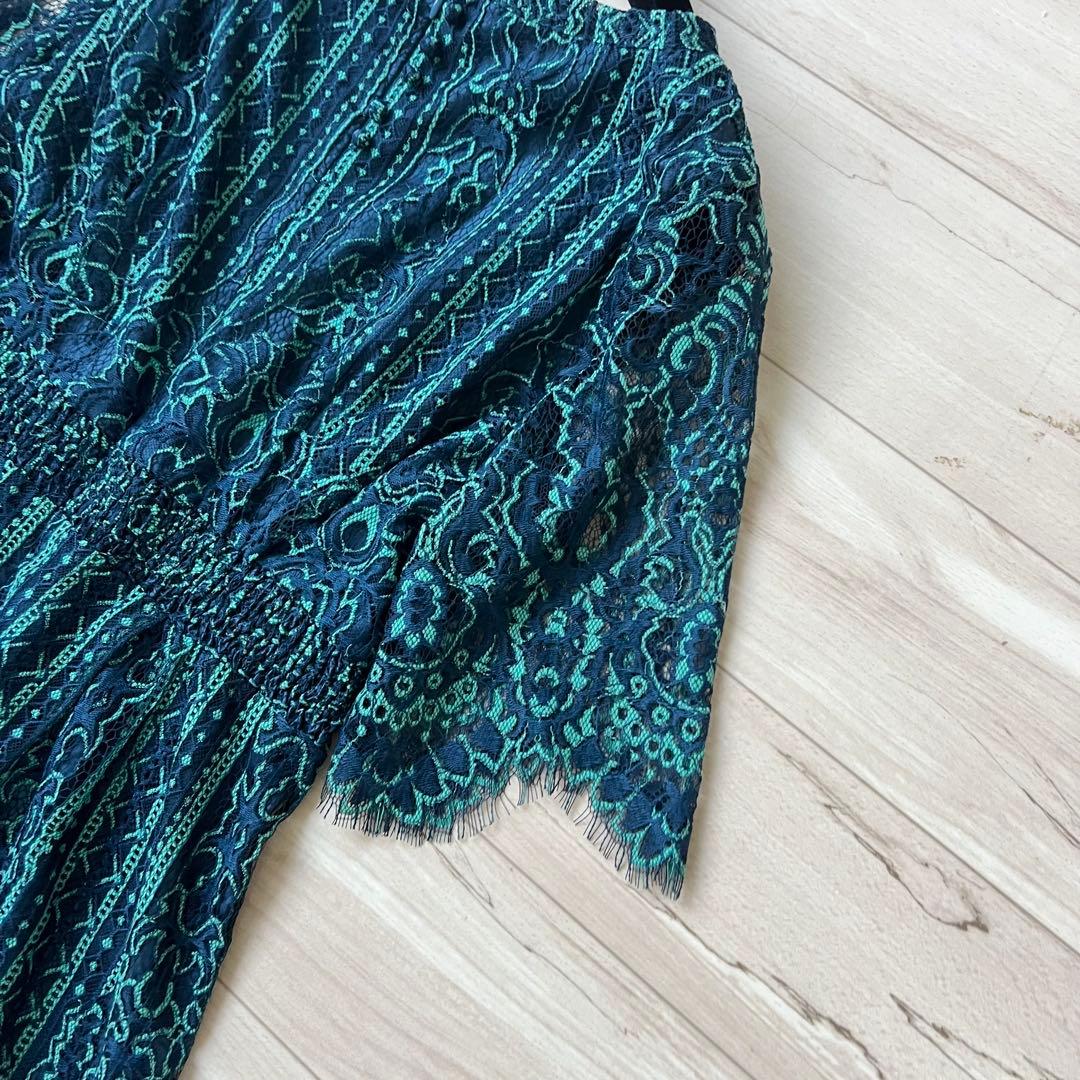 【極美品】大きいサイズ　プールヴー　パーティー　レース刺繍　オケージョンドレス