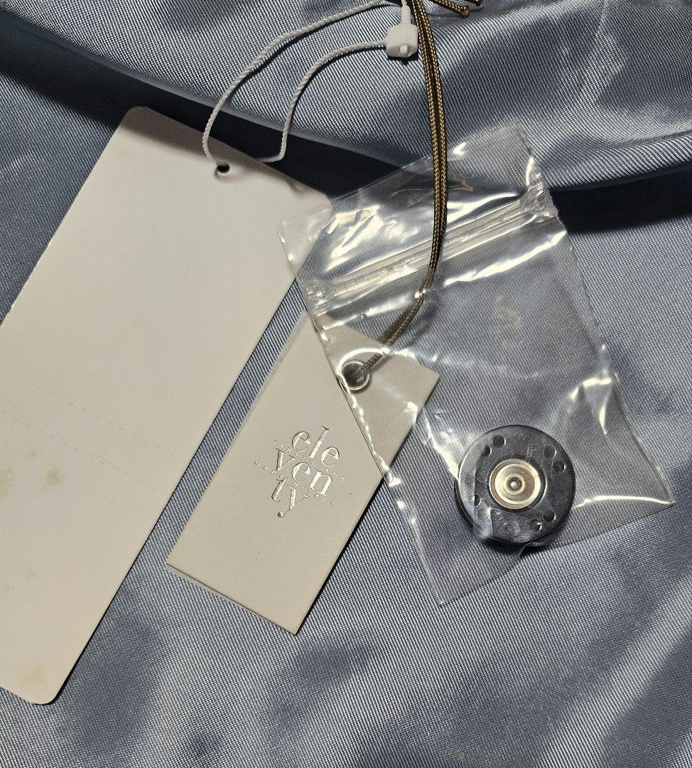 新品未使用・eleventy ライトブルー ウールチェスターコート