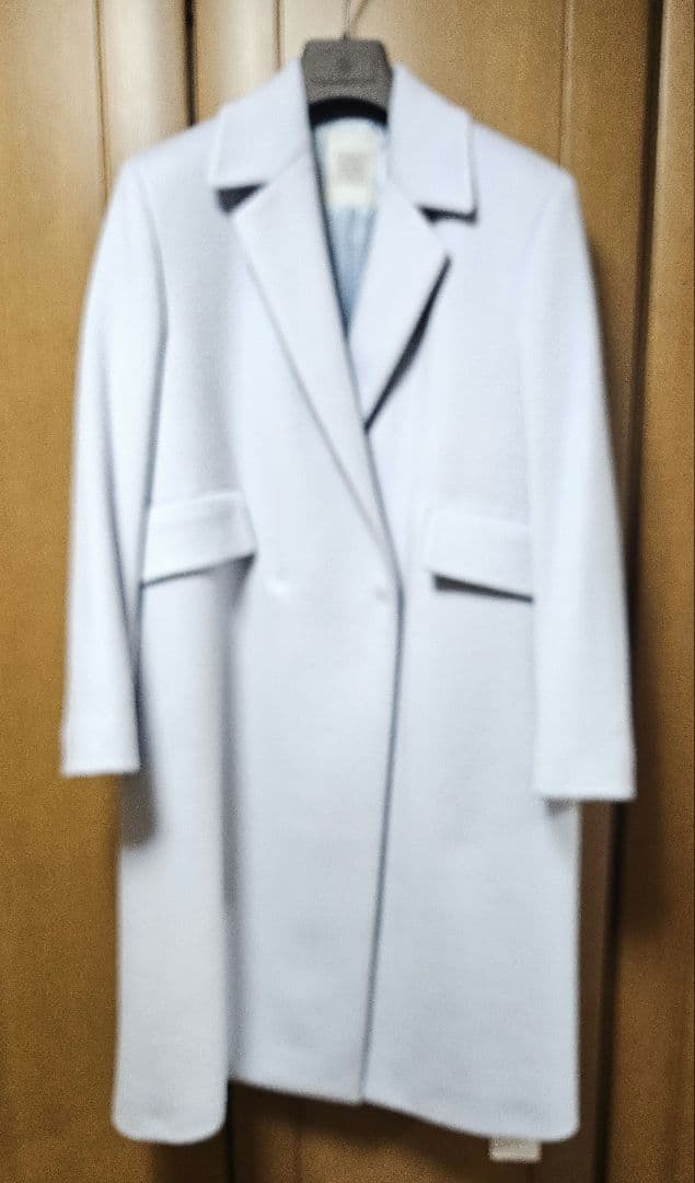 新品未使用・eleventy ライトブルー ウールチェスターコート