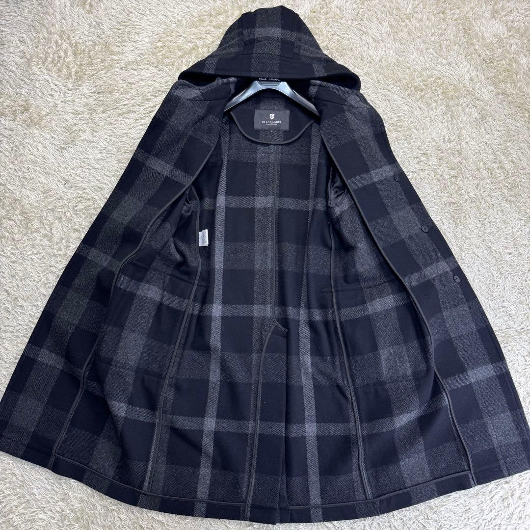 ブラックレーベルクレストブリッジ　ダッフルコート　メンズ　ノバチェック　Mサイズ