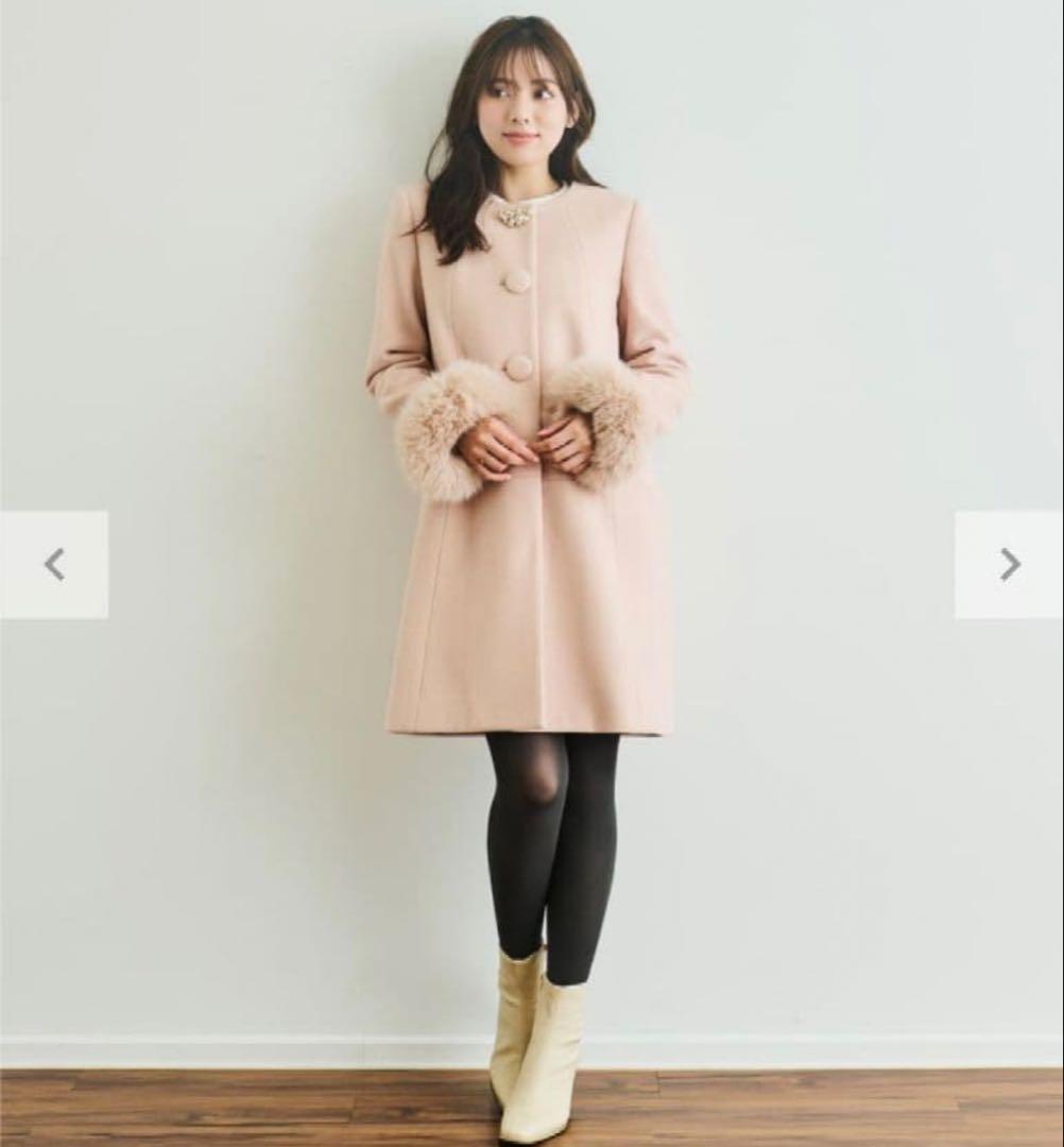 レッセパッセ　レディノーカラーコート　さえこさんコート　最終お値下げ