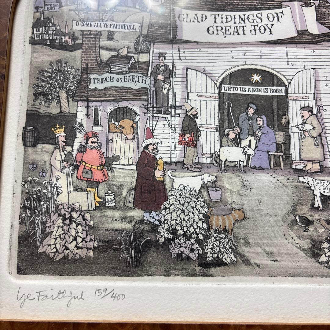 グラハムクラーク 銅版画 『汝ら信仰あつき者よ』 額装品 159/400