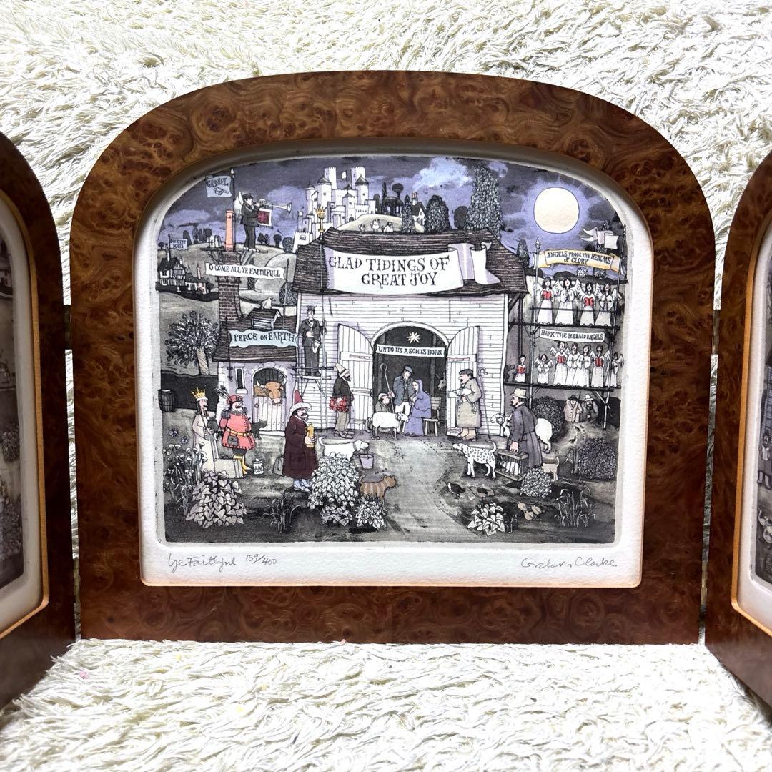 グラハムクラーク 銅版画 『汝ら信仰あつき者よ』 額装品 159/400