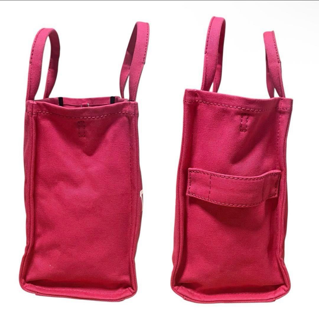極美品✨希少カラー　マークジェイコブス　キャンバス　ピンク2way トートバッグ